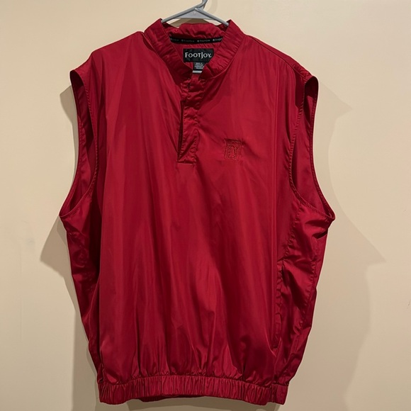 FOOTJOY Wind Shirt Red Vest Men’s L - Picture 1 of 5